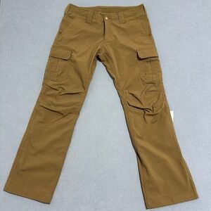 Under Armour Loose Fit Cargo Pants Hiking Outdoor Casual Brown Womens Size 12